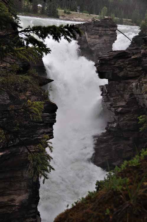 raging waterfall